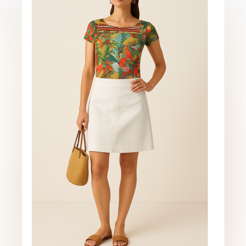 Cap Juluca Vibrant Multicolor Floral Top